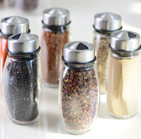7-Piece Glass Spice Rack Set