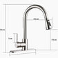 Pull-Out Brushed Copper Kitchen Faucet