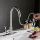 Pull-Out Brushed Copper Kitchen Faucet