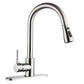 Pull-Out Brushed Copper Kitchen Faucet