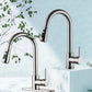 Pull-Out Brushed Copper Kitchen Faucet