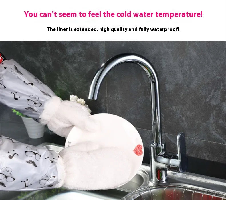 Bamboo Fiber Dishwashing Cleaning Gloves