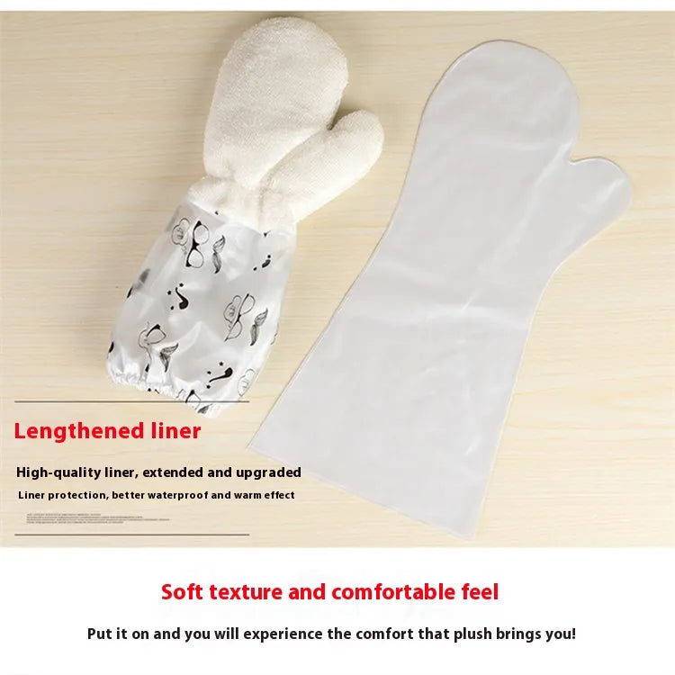 Bamboo Fiber Dishwashing Cleaning Gloves