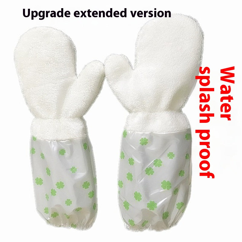 Bamboo Fiber Dishwashing Cleaning Gloves